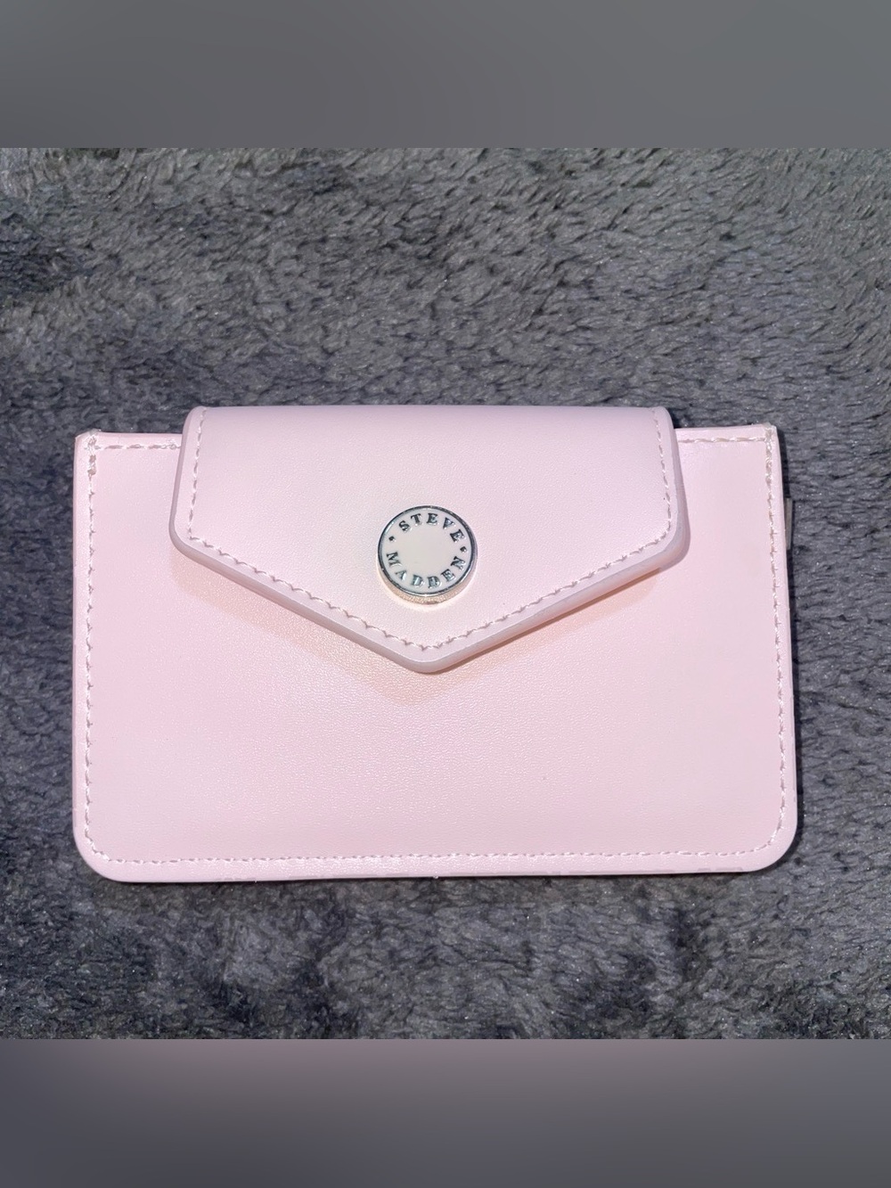 Steve Madden Pale Pink Envelope Card Wallet